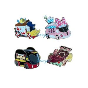 Disney Pin Food Truck Pin Lot Character Car Vanellope von Schweetz - 4 Pins